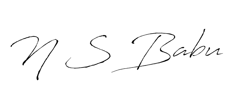 You can use this online signature creator to create a handwritten signature for the name N S Babu. This is the best online autograph maker. N S Babu signature style 6 images and pictures png