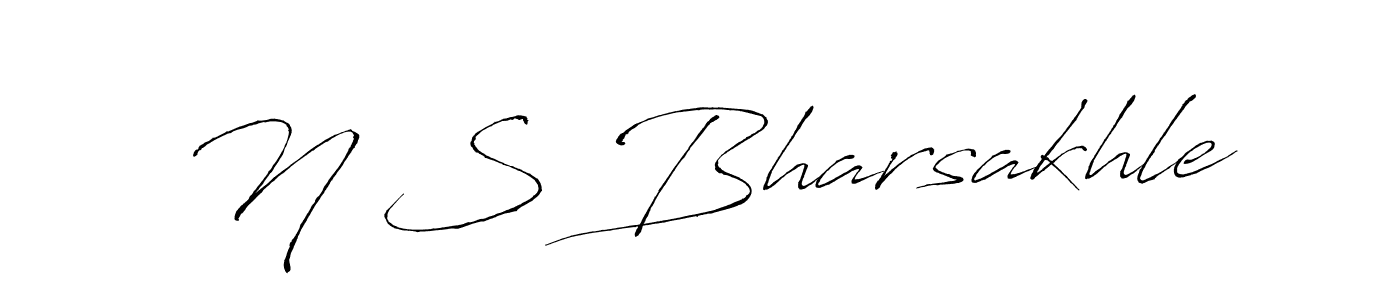 Similarly Antro_Vectra is the best handwritten signature design. Signature creator online .You can use it as an online autograph creator for name N S Bharsakhle. N S Bharsakhle signature style 6 images and pictures png