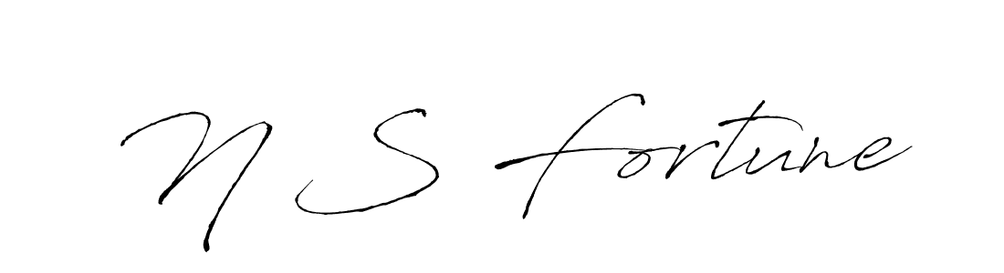 Create a beautiful signature design for name N S Fortune. With this signature (Antro_Vectra) fonts, you can make a handwritten signature for free. N S Fortune signature style 6 images and pictures png