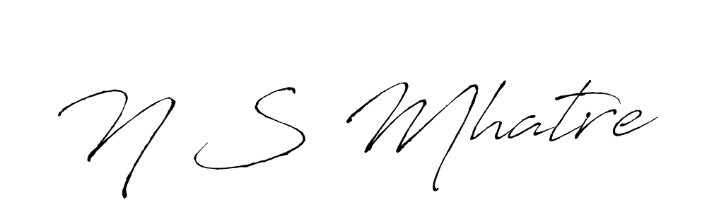 Similarly Antro_Vectra is the best handwritten signature design. Signature creator online .You can use it as an online autograph creator for name N S Mhatre. N S Mhatre signature style 6 images and pictures png