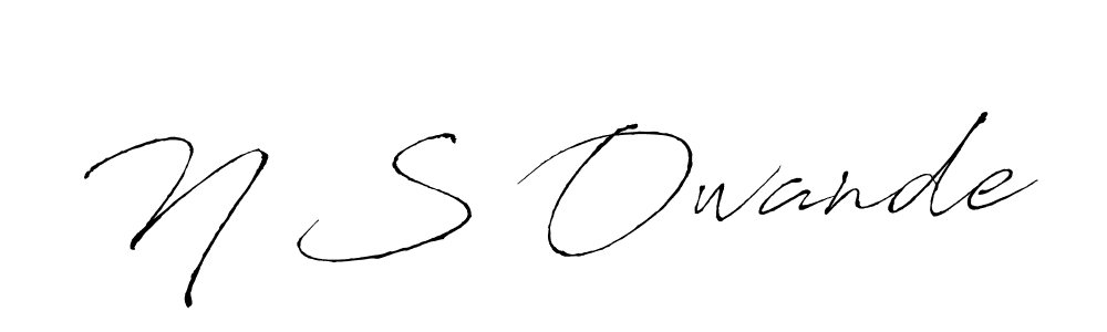 Make a beautiful signature design for name N S Owande. Use this online signature maker to create a handwritten signature for free. N S Owande signature style 6 images and pictures png