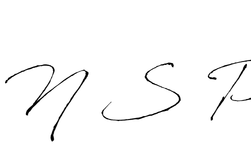 You should practise on your own different ways (Antro_Vectra) to write your name (N S P) in signature. don't let someone else do it for you. N S P signature style 6 images and pictures png
