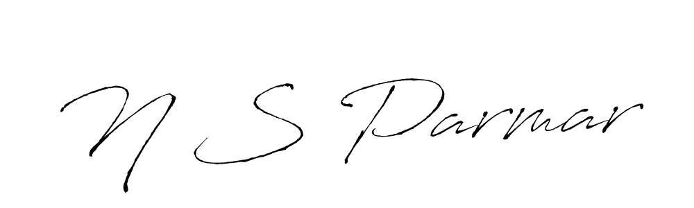 How to make N S Parmar name signature. Use Antro_Vectra style for creating short signs online. This is the latest handwritten sign. N S Parmar signature style 6 images and pictures png