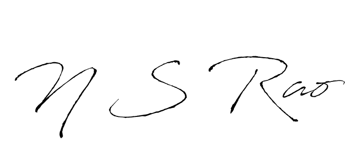 How to make N S Rao name signature. Use Antro_Vectra style for creating short signs online. This is the latest handwritten sign. N S Rao signature style 6 images and pictures png
