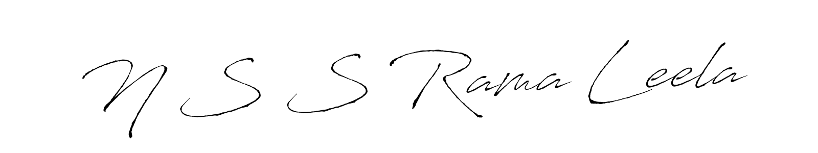 The best way (Antro_Vectra) to make a short signature is to pick only two or three words in your name. The name N S S Rama Leela include a total of six letters. For converting this name. N S S Rama Leela signature style 6 images and pictures png