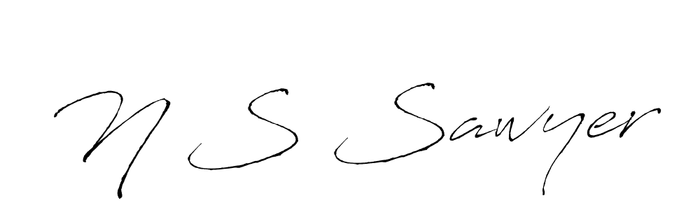 Design your own signature with our free online signature maker. With this signature software, you can create a handwritten (Antro_Vectra) signature for name N S Sawyer. N S Sawyer signature style 6 images and pictures png