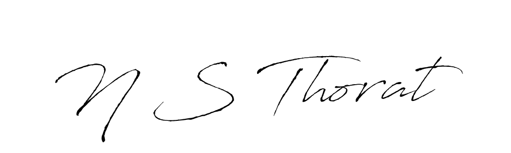 Make a beautiful signature design for name N S Thorat. Use this online signature maker to create a handwritten signature for free. N S Thorat signature style 6 images and pictures png