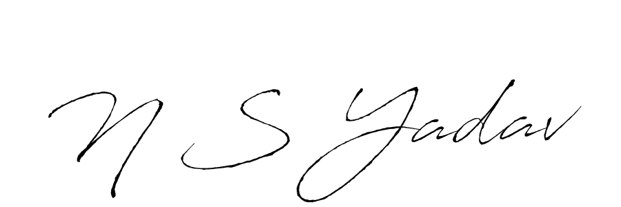 Also You can easily find your signature by using the search form. We will create N S Yadav name handwritten signature images for you free of cost using Antro_Vectra sign style. N S Yadav signature style 6 images and pictures png