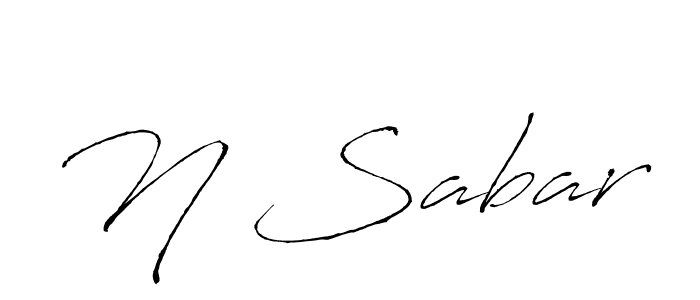 It looks lik you need a new signature style for name N Sabar. Design unique handwritten (Antro_Vectra) signature with our free signature maker in just a few clicks. N Sabar signature style 6 images and pictures png