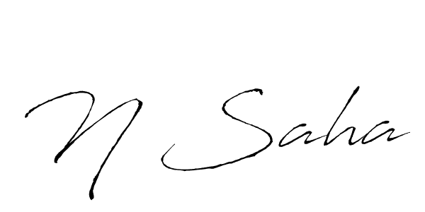 You should practise on your own different ways (Antro_Vectra) to write your name (N Saha) in signature. don't let someone else do it for you. N Saha signature style 6 images and pictures png