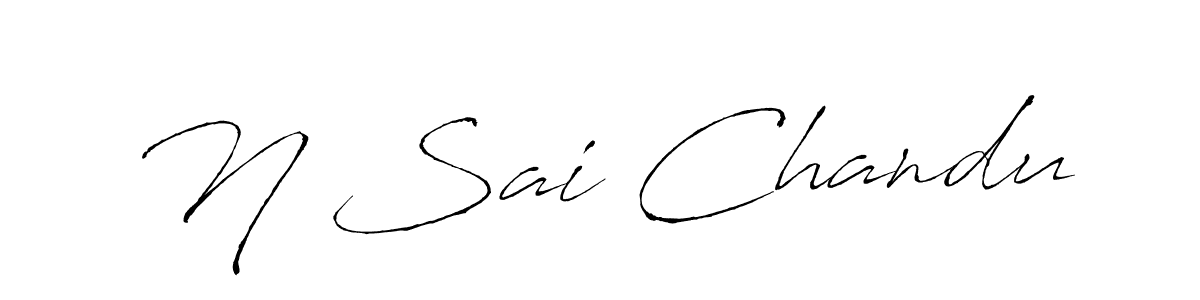 Use a signature maker to create a handwritten signature online. With this signature software, you can design (Antro_Vectra) your own signature for name N Sai Chandu. N Sai Chandu signature style 6 images and pictures png