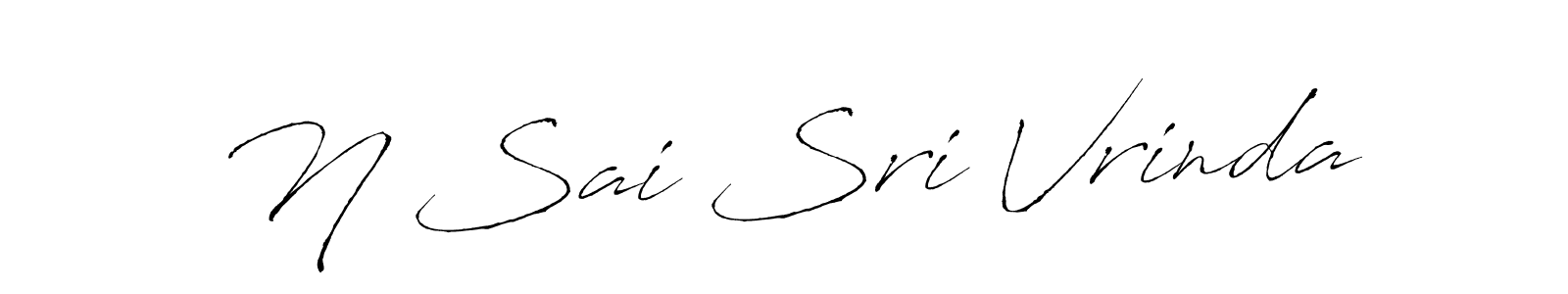 Make a beautiful signature design for name N Sai Sri Vrinda. Use this online signature maker to create a handwritten signature for free. N Sai Sri Vrinda signature style 6 images and pictures png