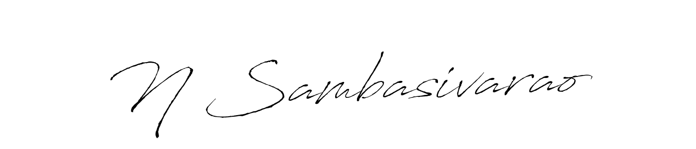 You should practise on your own different ways (Antro_Vectra) to write your name (N Sambasivarao) in signature. don't let someone else do it for you. N Sambasivarao signature style 6 images and pictures png