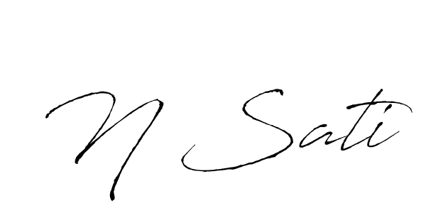 Here are the top 10 professional signature styles for the name N Sati. These are the best autograph styles you can use for your name. N Sati signature style 6 images and pictures png