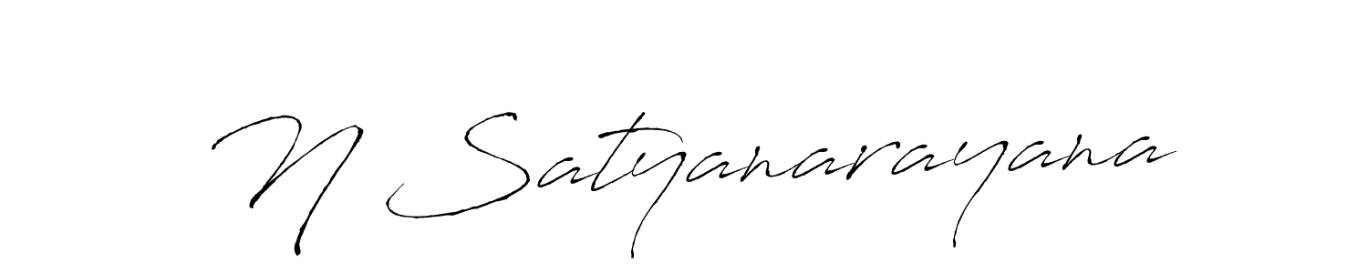 How to make N Satyanarayana name signature. Use Antro_Vectra style for creating short signs online. This is the latest handwritten sign. N Satyanarayana signature style 6 images and pictures png