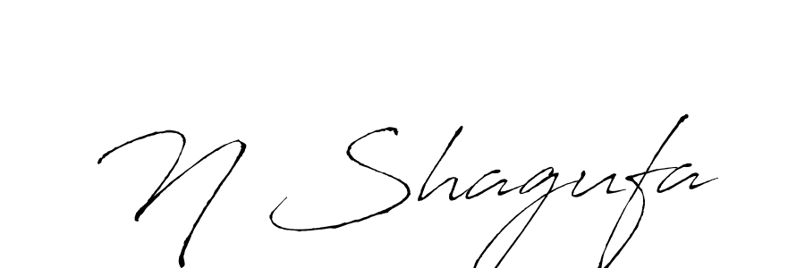 Use a signature maker to create a handwritten signature online. With this signature software, you can design (Antro_Vectra) your own signature for name N Shagufa. N Shagufa signature style 6 images and pictures png