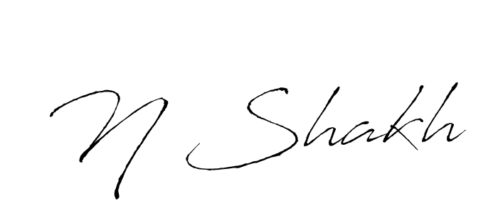 if you are searching for the best signature style for your name N Shakh. so please give up your signature search. here we have designed multiple signature styles  using Antro_Vectra. N Shakh signature style 6 images and pictures png