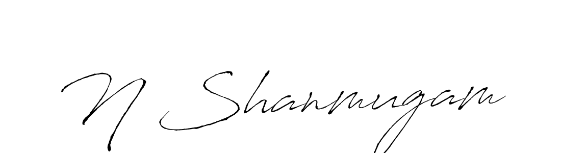 How to make N Shanmugam signature? Antro_Vectra is a professional autograph style. Create handwritten signature for N Shanmugam name. N Shanmugam signature style 6 images and pictures png