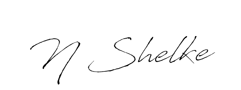 Use a signature maker to create a handwritten signature online. With this signature software, you can design (Antro_Vectra) your own signature for name N Shelke. N Shelke signature style 6 images and pictures png