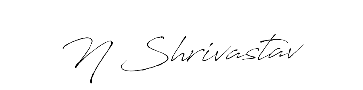 N Shrivastav stylish signature style. Best Handwritten Sign (Antro_Vectra) for my name. Handwritten Signature Collection Ideas for my name N Shrivastav. N Shrivastav signature style 6 images and pictures png