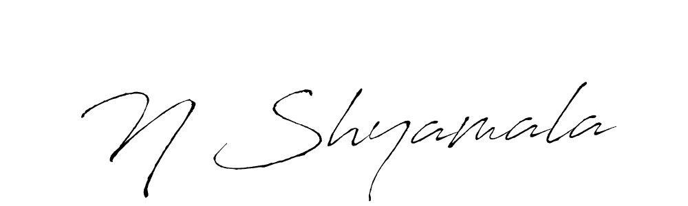 This is the best signature style for the N Shyamala name. Also you like these signature font (Antro_Vectra). Mix name signature. N Shyamala signature style 6 images and pictures png