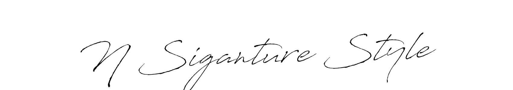 How to Draw N Siganture Style signature style? Antro_Vectra is a latest design signature styles for name N Siganture Style. N Siganture Style signature style 6 images and pictures png