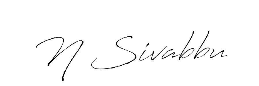 This is the best signature style for the N Sivabbu name. Also you like these signature font (Antro_Vectra). Mix name signature. N Sivabbu signature style 6 images and pictures png