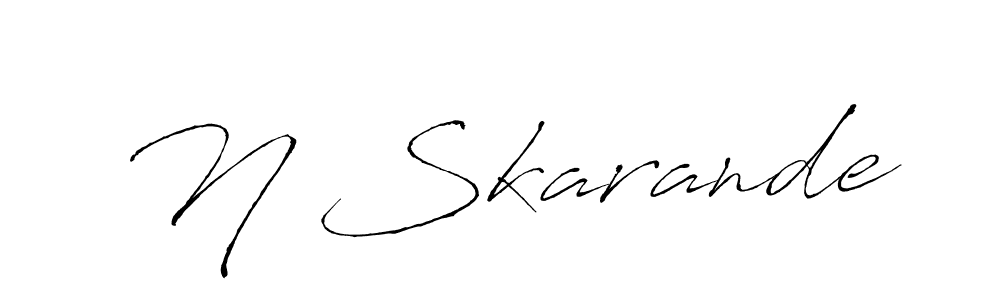 How to Draw N Skarande signature style? Antro_Vectra is a latest design signature styles for name N Skarande. N Skarande signature style 6 images and pictures png