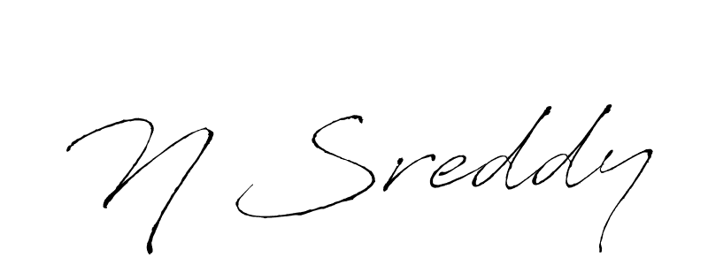 The best way (Antro_Vectra) to make a short signature is to pick only two or three words in your name. The name N Sreddy include a total of six letters. For converting this name. N Sreddy signature style 6 images and pictures png