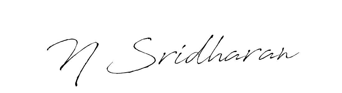 How to make N Sridharan name signature. Use Antro_Vectra style for creating short signs online. This is the latest handwritten sign. N Sridharan signature style 6 images and pictures png