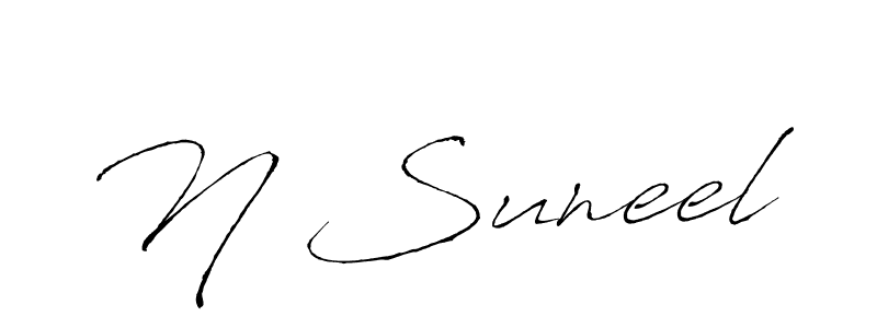 if you are searching for the best signature style for your name N Suneel. so please give up your signature search. here we have designed multiple signature styles  using Antro_Vectra. N Suneel signature style 6 images and pictures png