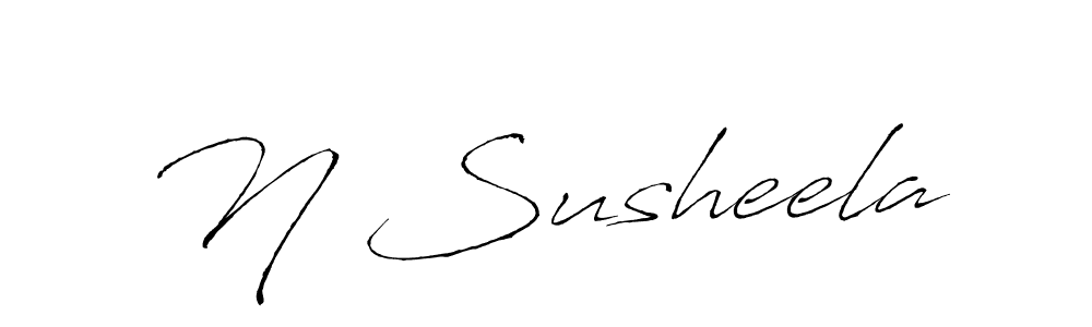 How to make N Susheela signature? Antro_Vectra is a professional autograph style. Create handwritten signature for N Susheela name. N Susheela signature style 6 images and pictures png