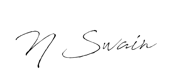 Design your own signature with our free online signature maker. With this signature software, you can create a handwritten (Antro_Vectra) signature for name N Swain. N Swain signature style 6 images and pictures png