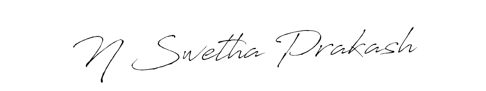 Antro_Vectra is a professional signature style that is perfect for those who want to add a touch of class to their signature. It is also a great choice for those who want to make their signature more unique. Get N Swetha Prakash name to fancy signature for free. N Swetha Prakash signature style 6 images and pictures png