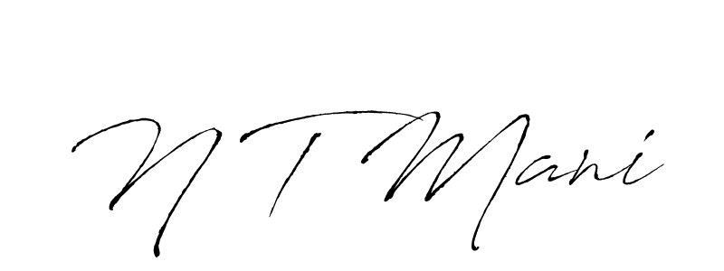 Similarly Antro_Vectra is the best handwritten signature design. Signature creator online .You can use it as an online autograph creator for name N T Mani. N T Mani signature style 6 images and pictures png
