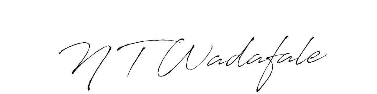 Use a signature maker to create a handwritten signature online. With this signature software, you can design (Antro_Vectra) your own signature for name N T Wadafale. N T Wadafale signature style 6 images and pictures png