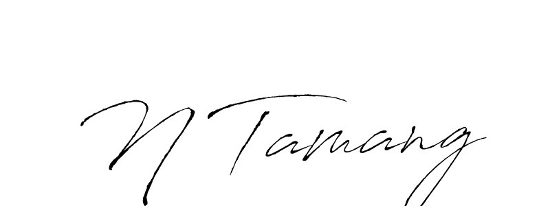The best way (Antro_Vectra) to make a short signature is to pick only two or three words in your name. The name N Tamang include a total of six letters. For converting this name. N Tamang signature style 6 images and pictures png