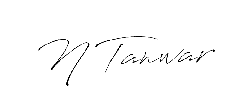How to make N Tanwar signature? Antro_Vectra is a professional autograph style. Create handwritten signature for N Tanwar name. N Tanwar signature style 6 images and pictures png