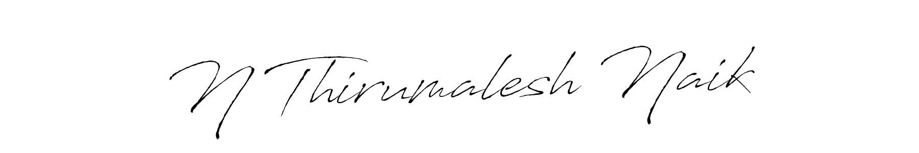 Use a signature maker to create a handwritten signature online. With this signature software, you can design (Antro_Vectra) your own signature for name N Thirumalesh Naik. N Thirumalesh Naik signature style 6 images and pictures png