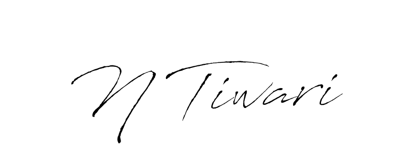 How to make N Tiwari name signature. Use Antro_Vectra style for creating short signs online. This is the latest handwritten sign. N Tiwari signature style 6 images and pictures png