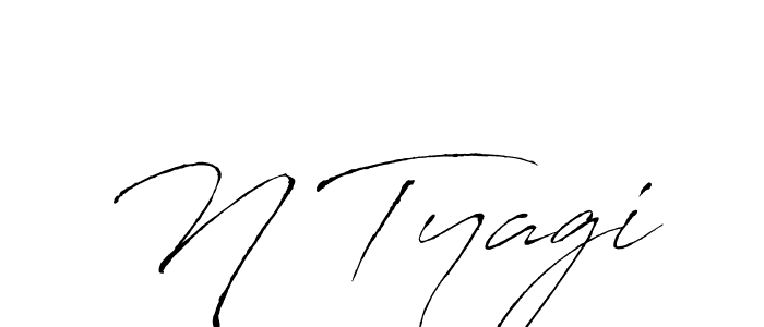 You should practise on your own different ways (Antro_Vectra) to write your name (N Tyagi) in signature. don't let someone else do it for you. N Tyagi signature style 6 images and pictures png