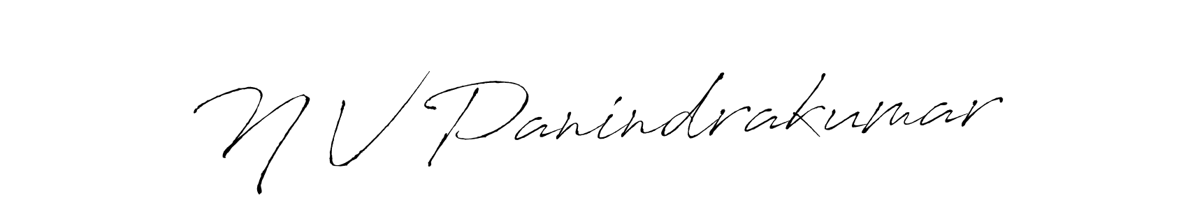 Also You can easily find your signature by using the search form. We will create N V Panindrakumar name handwritten signature images for you free of cost using Antro_Vectra sign style. N V Panindrakumar signature style 6 images and pictures png