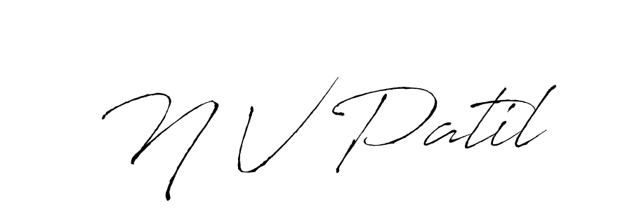 Antro_Vectra is a professional signature style that is perfect for those who want to add a touch of class to their signature. It is also a great choice for those who want to make their signature more unique. Get N V Patil name to fancy signature for free. N V Patil signature style 6 images and pictures png