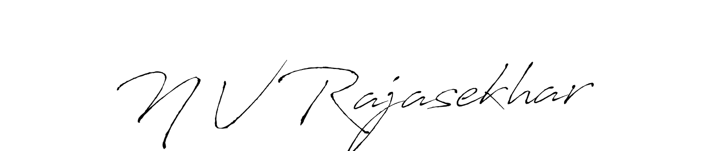 The best way (Antro_Vectra) to make a short signature is to pick only two or three words in your name. The name N V Rajasekhar include a total of six letters. For converting this name. N V Rajasekhar signature style 6 images and pictures png