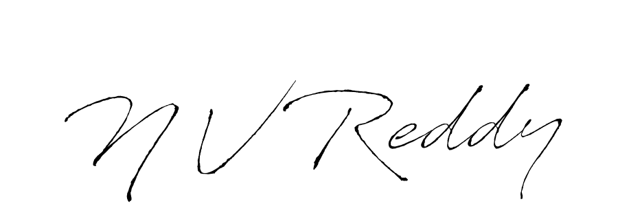 if you are searching for the best signature style for your name N V Reddy. so please give up your signature search. here we have designed multiple signature styles  using Antro_Vectra. N V Reddy signature style 6 images and pictures png