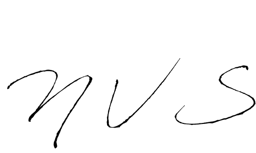 Design your own signature with our free online signature maker. With this signature software, you can create a handwritten (Antro_Vectra) signature for name N V S. N V S signature style 6 images and pictures png