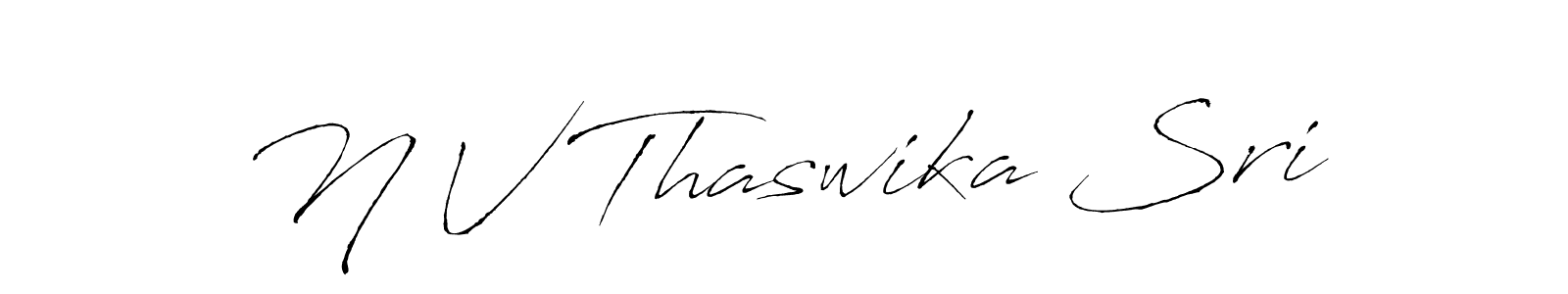 Make a beautiful signature design for name N V Thaswika Sri. Use this online signature maker to create a handwritten signature for free. N V Thaswika Sri signature style 6 images and pictures png