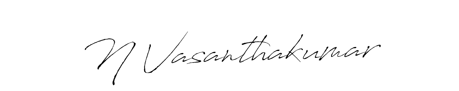 Make a beautiful signature design for name N Vasanthakumar. Use this online signature maker to create a handwritten signature for free. N Vasanthakumar signature style 6 images and pictures png