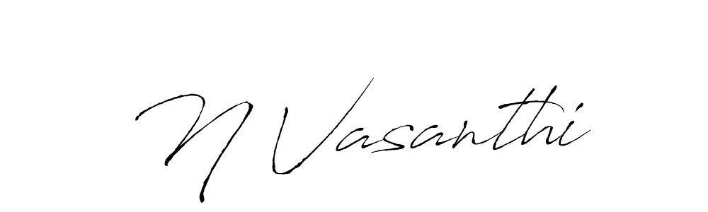 Also You can easily find your signature by using the search form. We will create N Vasanthi name handwritten signature images for you free of cost using Antro_Vectra sign style. N Vasanthi signature style 6 images and pictures png
