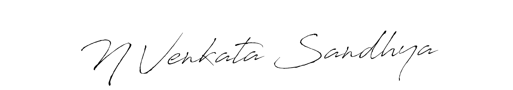 You should practise on your own different ways (Antro_Vectra) to write your name (N Venkata Sandhya) in signature. don't let someone else do it for you. N Venkata Sandhya signature style 6 images and pictures png